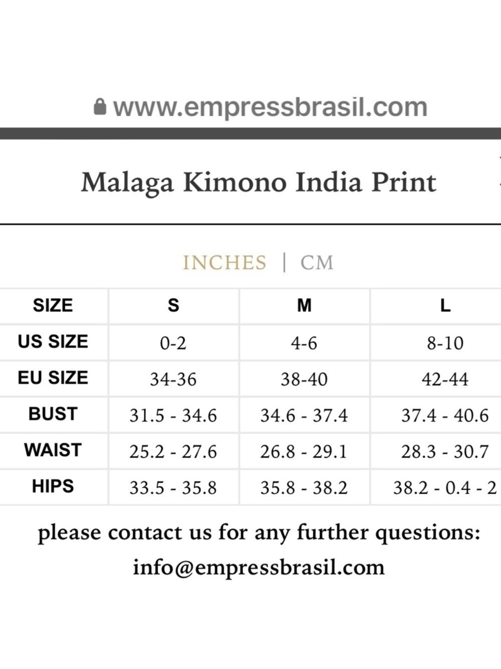Empress Brasil Malaga Kimono India Print - Picture 10 of 10
